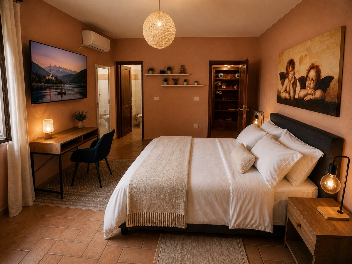 Bedroom from the entry