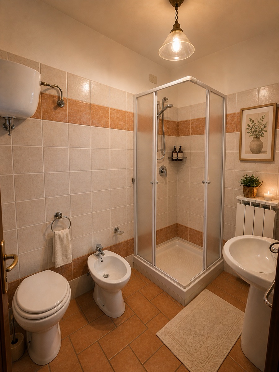 Terracotta Apartment bathroom